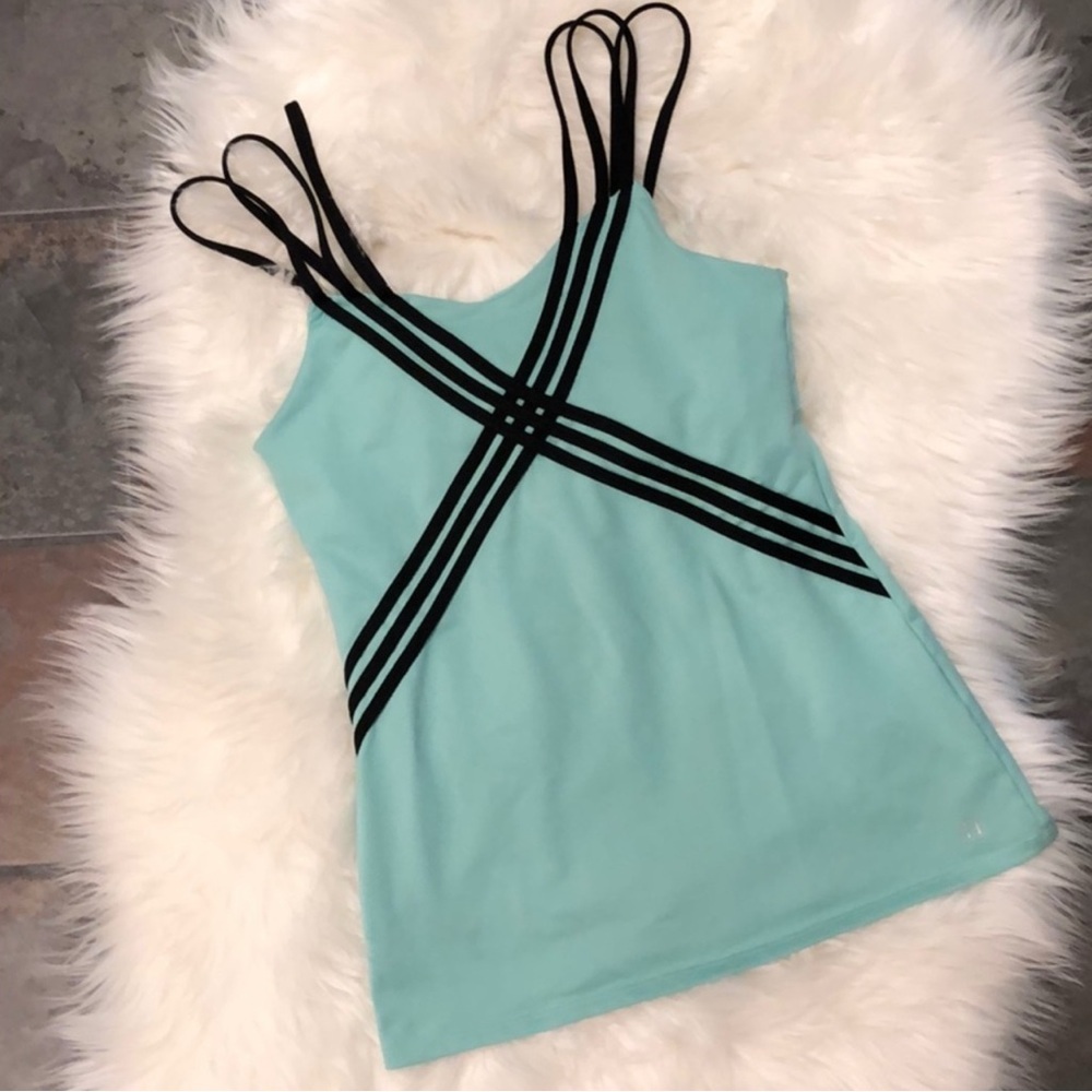Stylish Women's Tank Top in Mint and Black